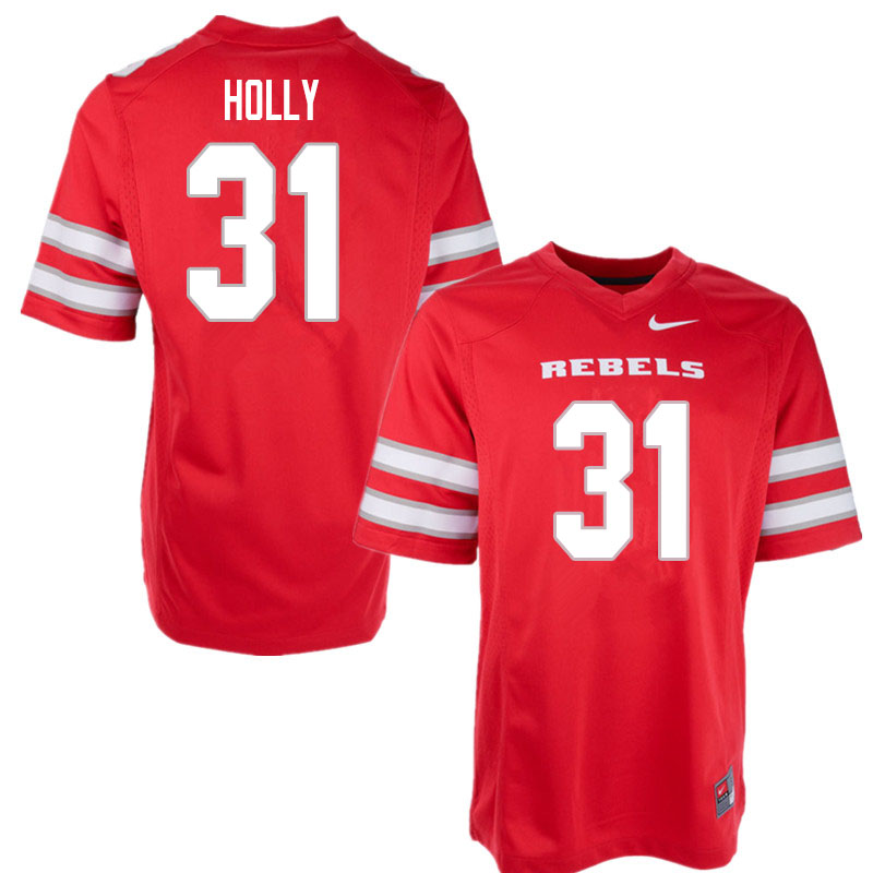 Men #31 Devynn Holly UNLV Rebels College Football Jerseys Sale-Red